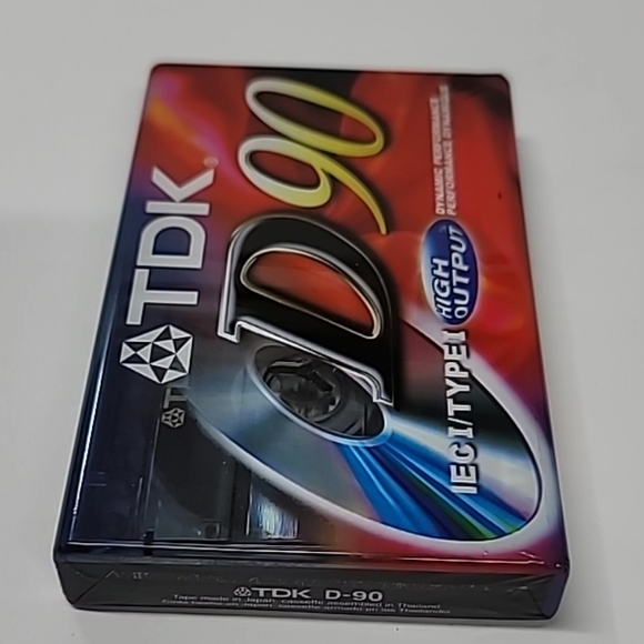 Audio Cassette Tape Blank IECI Type I High Output NEW Sealed (1) One TDK D90 - Picture 3 of 6
